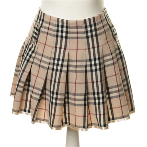 burberry plaid mini skirt|burberry long pleated skirt.